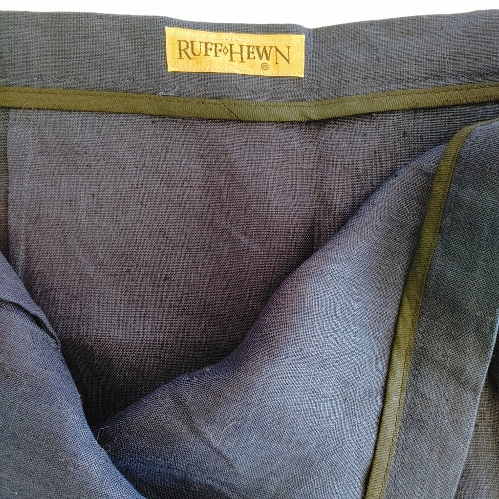RUFF HEWN NAVY PENCIL SKIRT - Picture 4 of 6